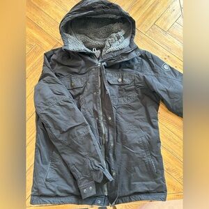 Kuhl Men's Charcoal Hooded Jacket - Large